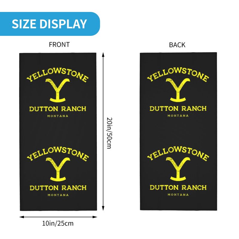 Yellowstone Dutton Ranch Print - Neck Gaiter Fleece avis et prix