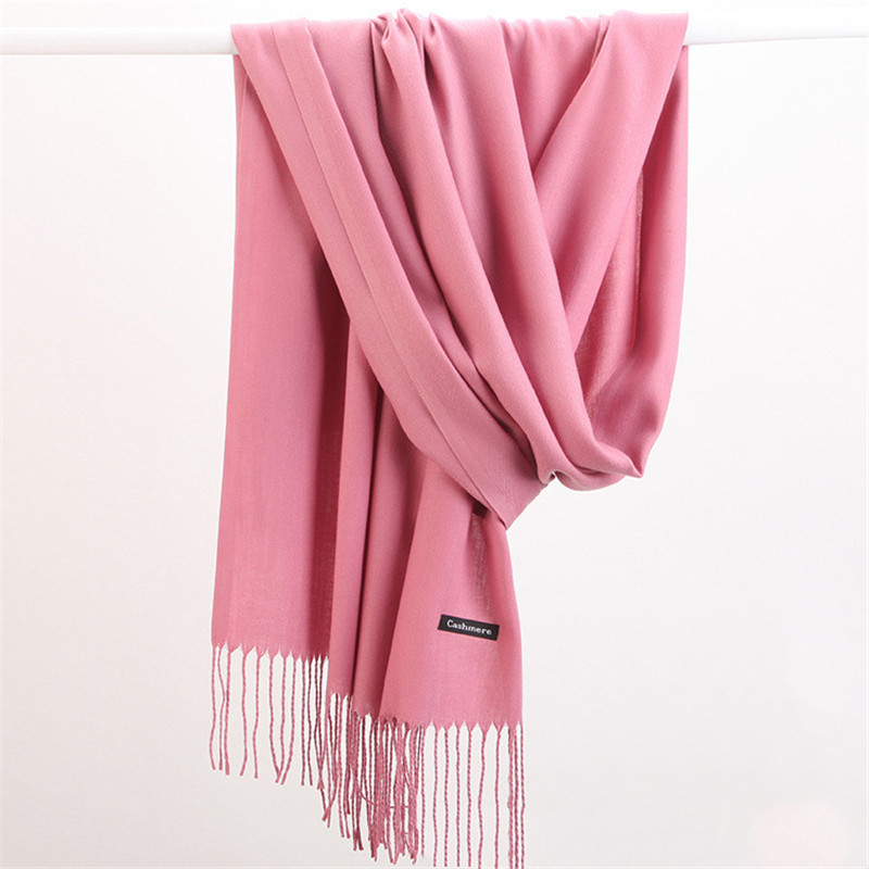 Fashion Solid Color 2023 Women - Cashmere Pashmina Wrap avis et prix