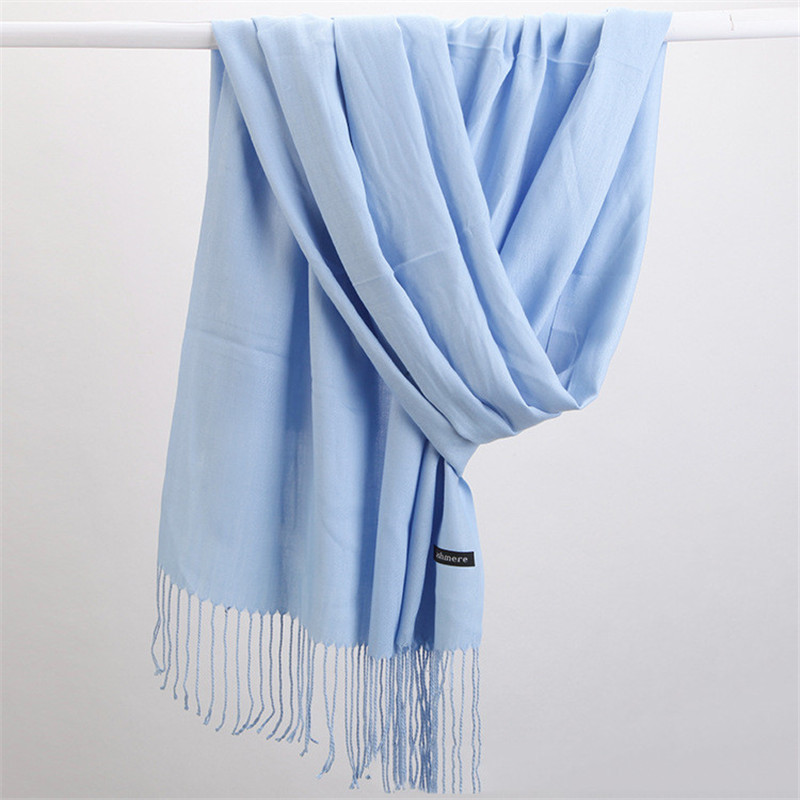Fashion Solid Color 2023 Women - Cashmere Pashmina Wrap avis et prix