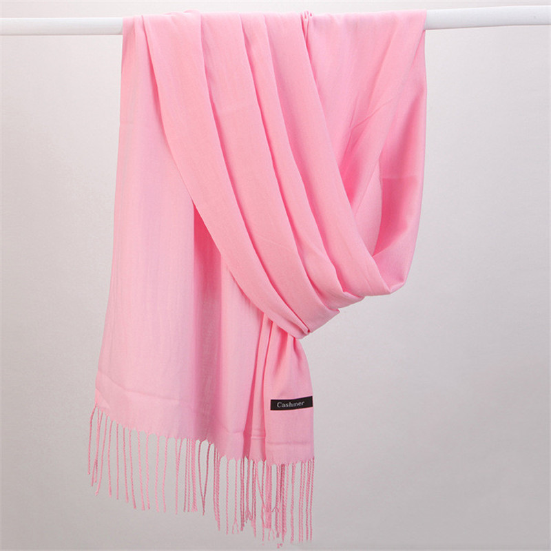 Fashion Solid Color 2023 Women - Cashmere Pashmina Wrap avis et prix