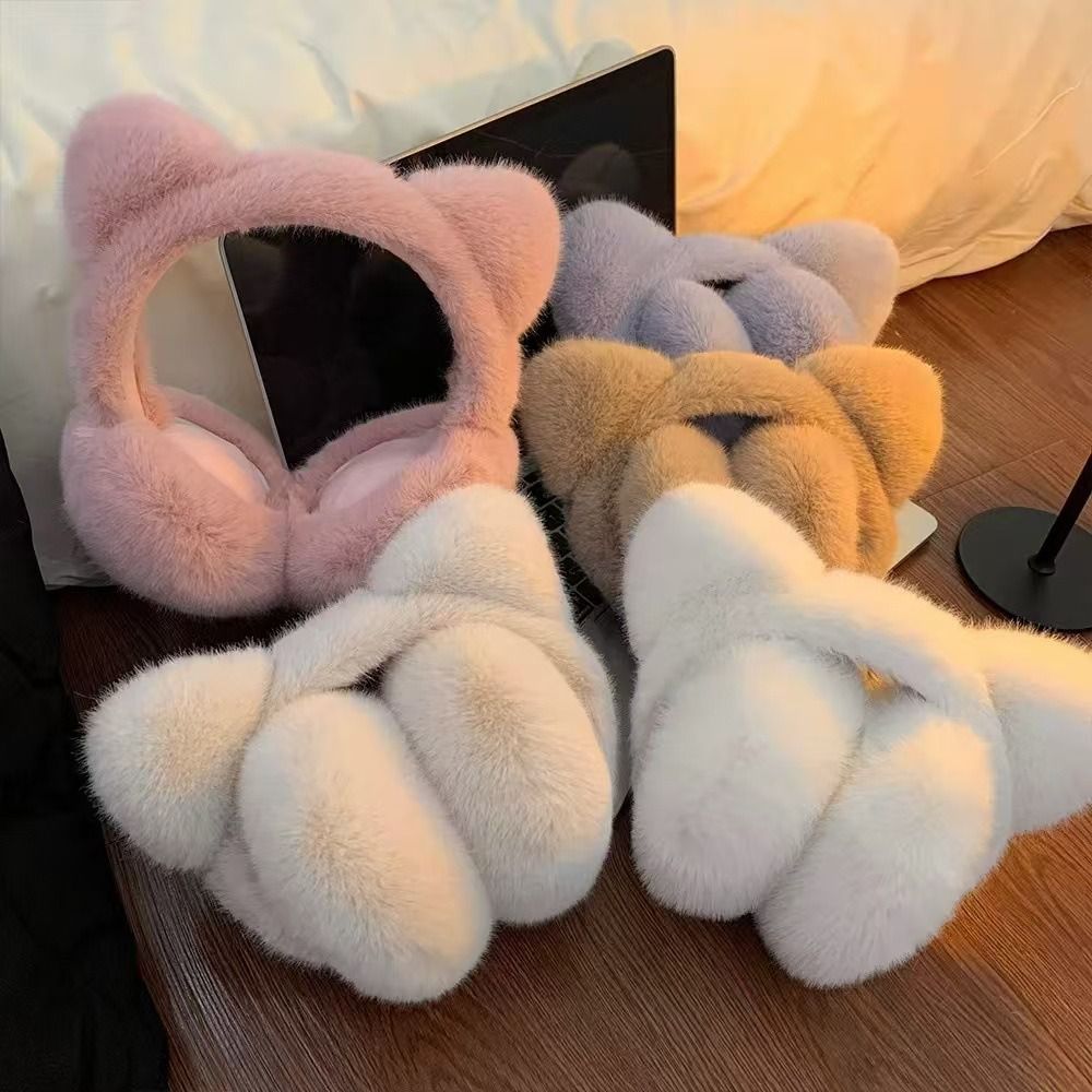 Cute Cat Earmuffs Winter Warm  - Earmuffs Foldable avis et prix