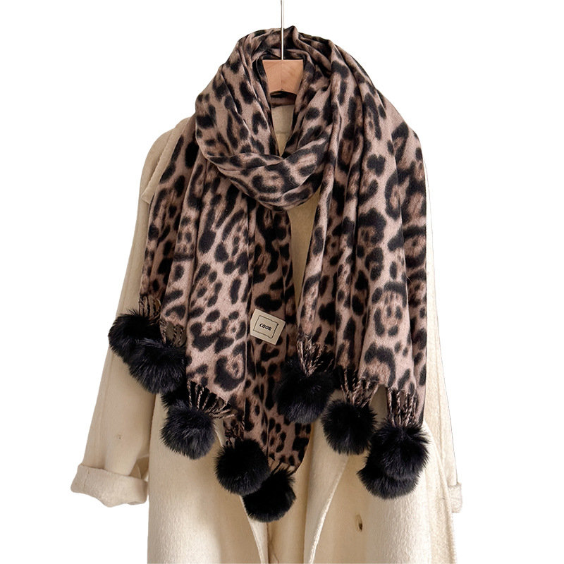 New Luxury Winter Leopard Two- - Shawl Wrap Winter avis et prix