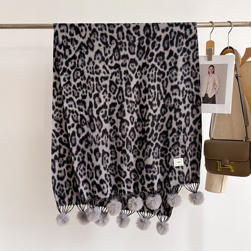 New Luxury Winter Leopard Two- - Shawl Wrap Winter avis et prix