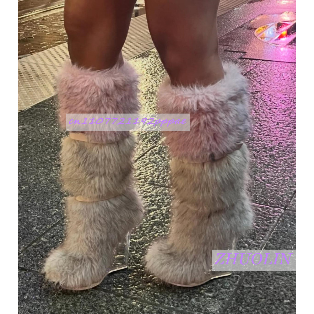 Winter Gradient Furry Transpar - Waterproof Winter Boot avis et prix