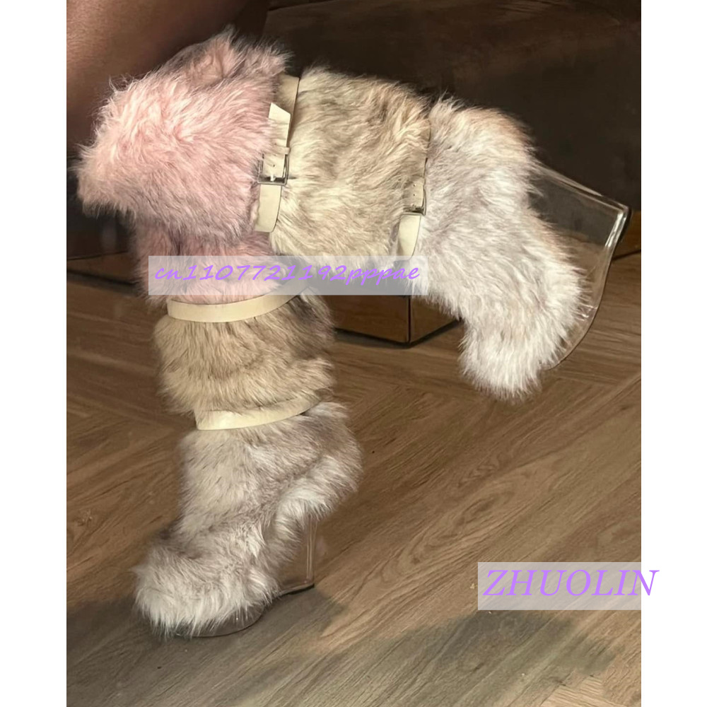 Winter Gradient Furry Transpar - Waterproof Winter Boot avis et prix
