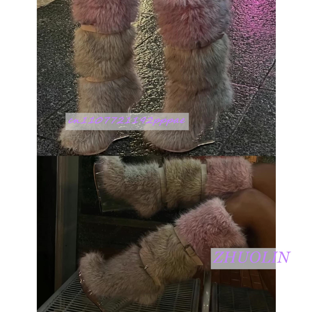 Winter Gradient Furry Transpar - Waterproof Winter Boot avis et prix