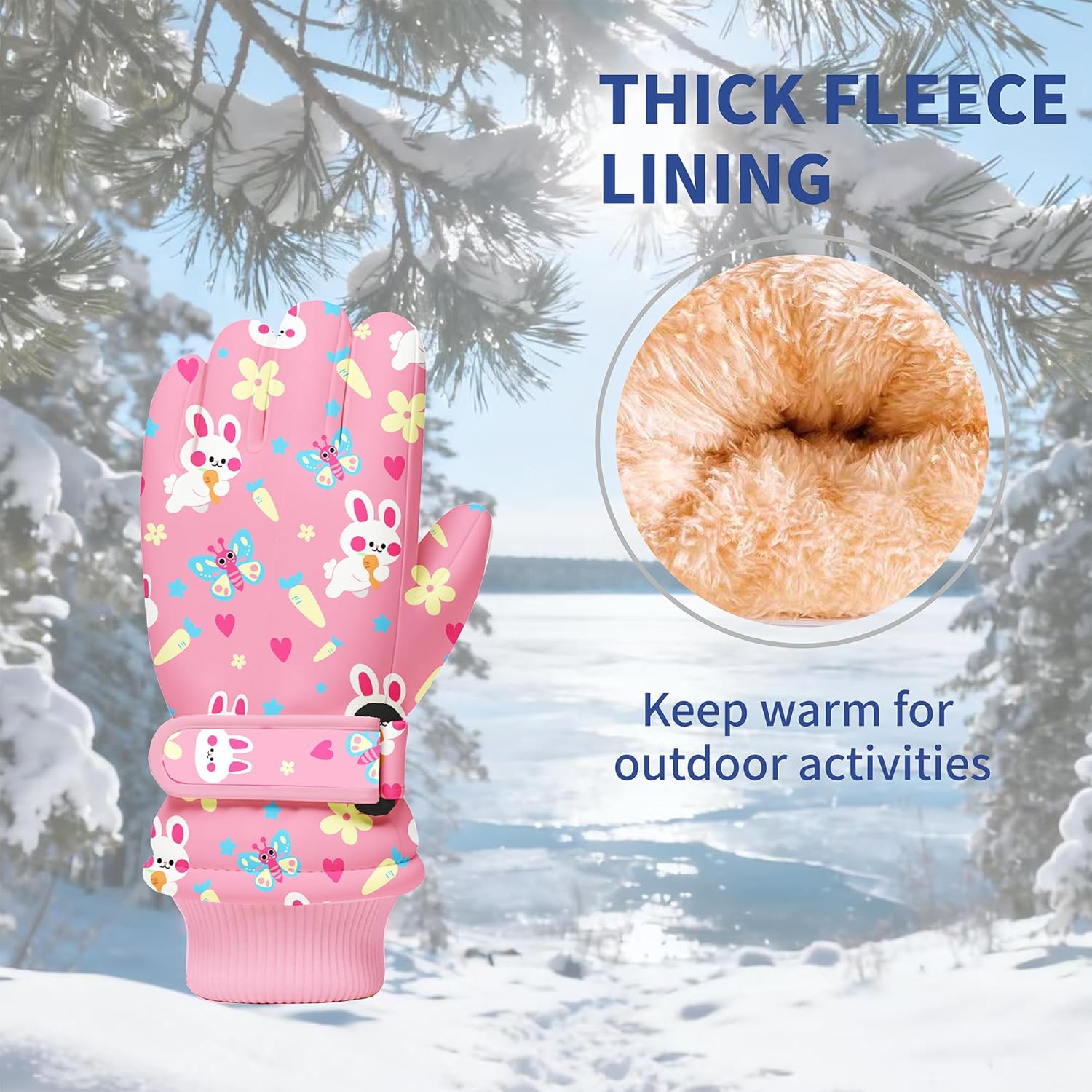 Kids Winter Snow Gloves, Water - Snow Glove Insulated avis et prix