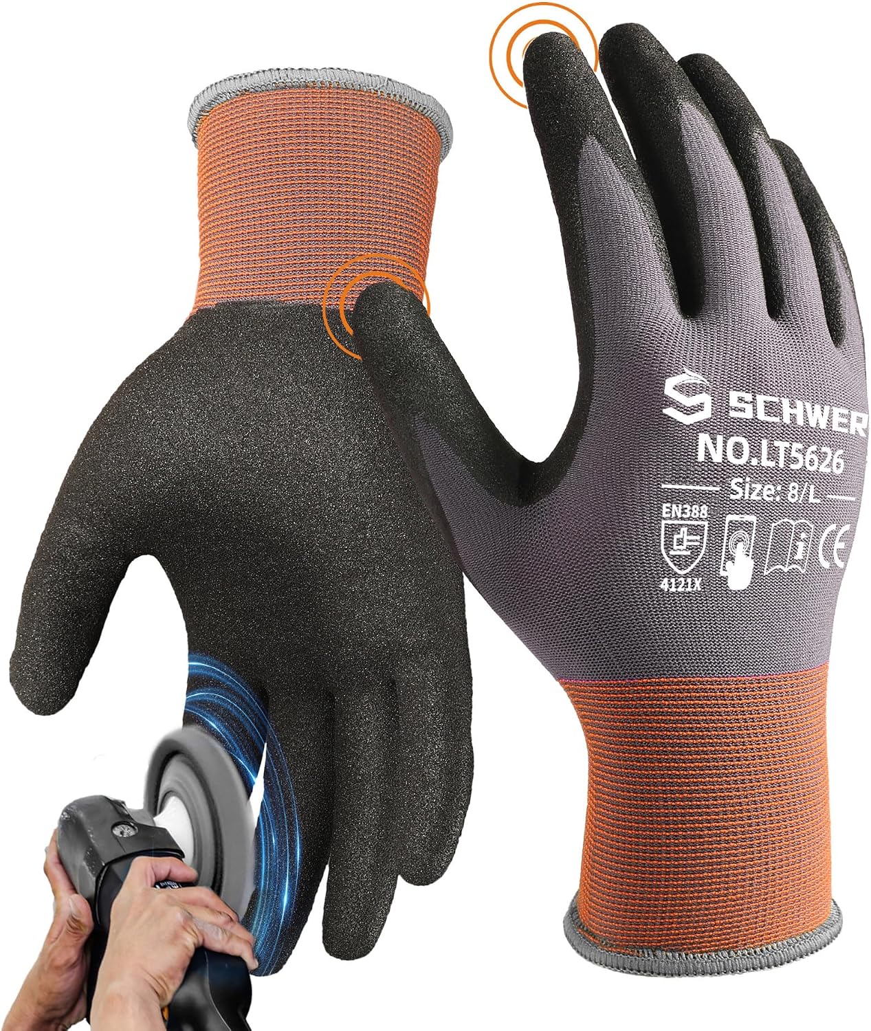 6 Pairs Heavy Duty Work Gloves - Touch Screen Gloves avis et prix