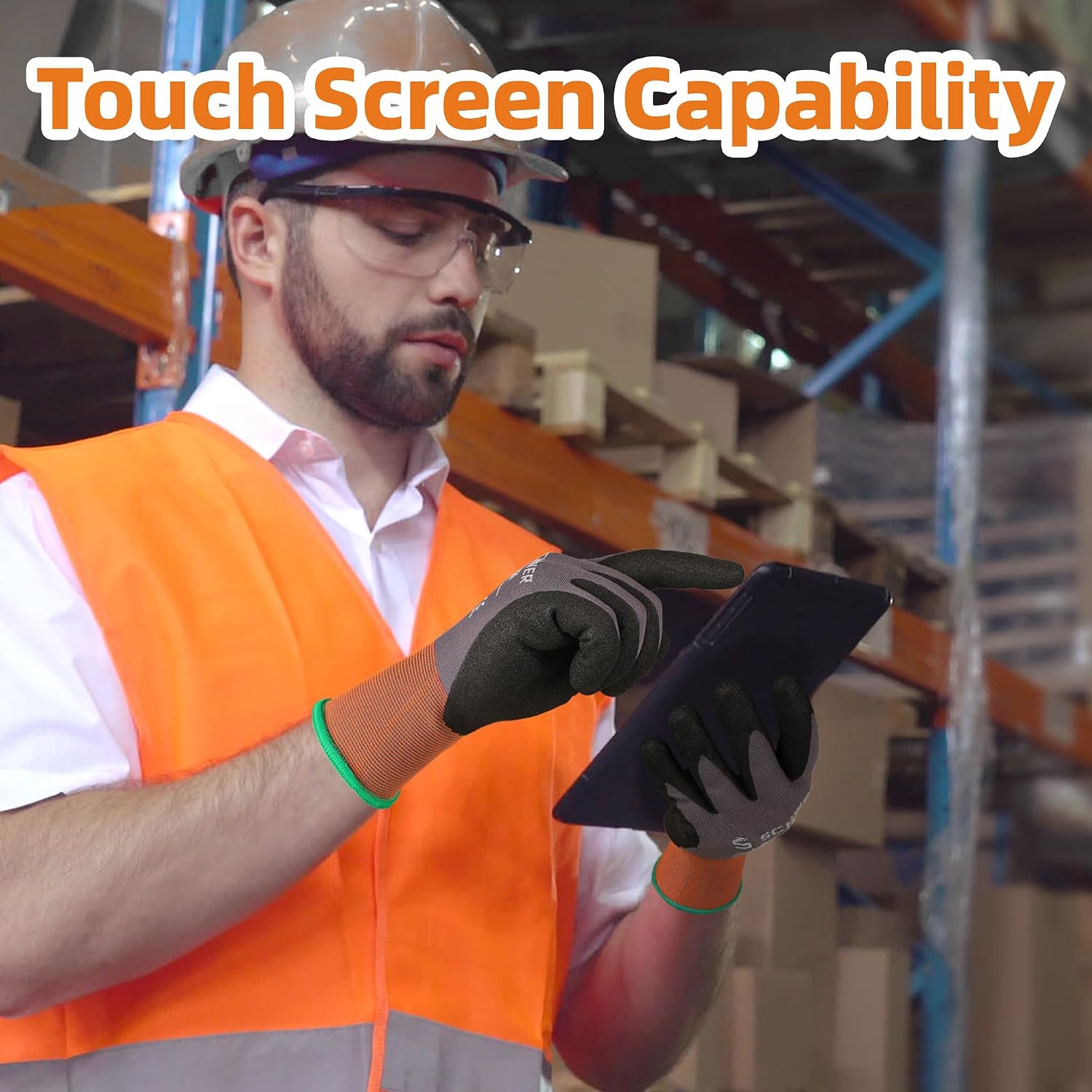 6 Pairs Heavy Duty Work Gloves - Touch Screen Gloves avis et prix