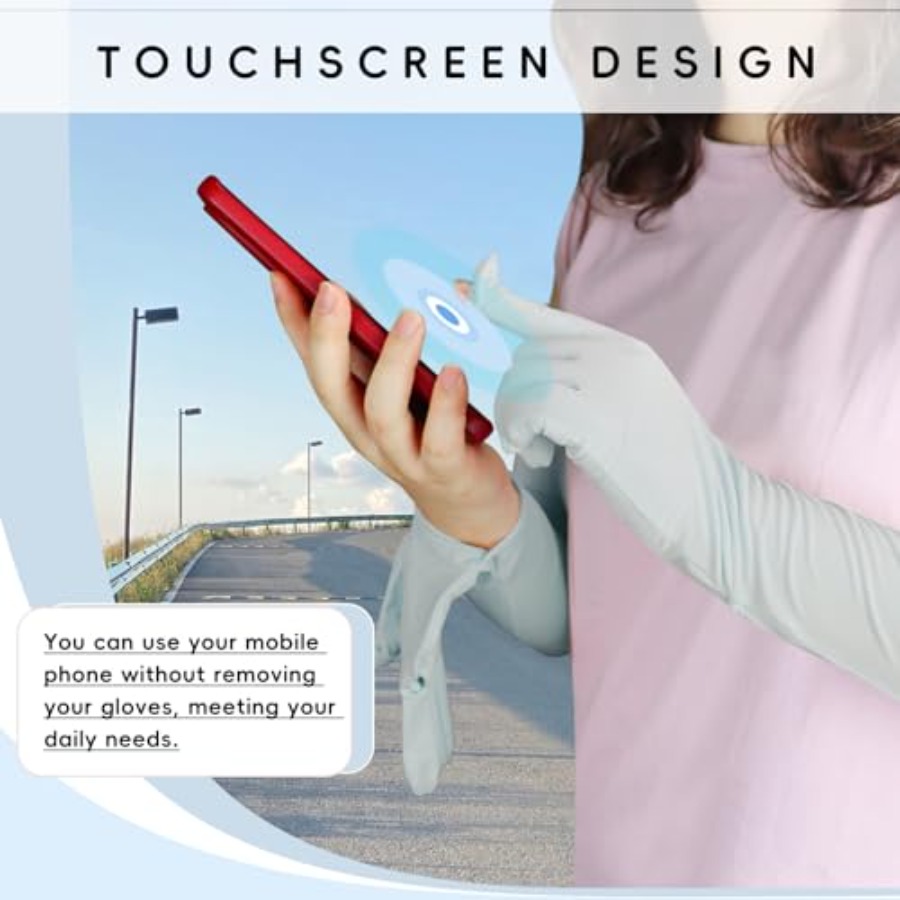 Women's UV Sun Protection Long - Touch Screen Gloves avis et prix