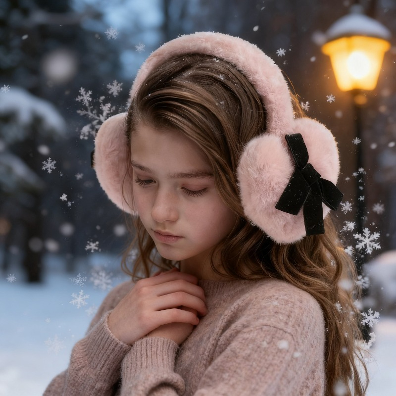 1pc Women's Winter Solid Color - Earmuffs Foldable avis et prix