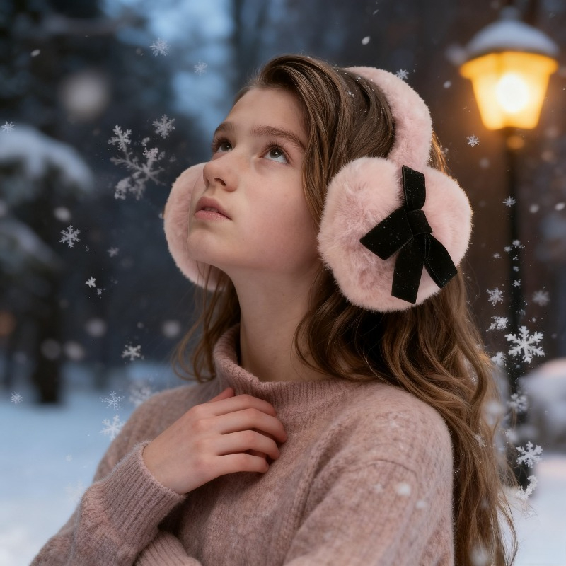 1pc Women's Winter Solid Color - Earmuffs Foldable avis et prix