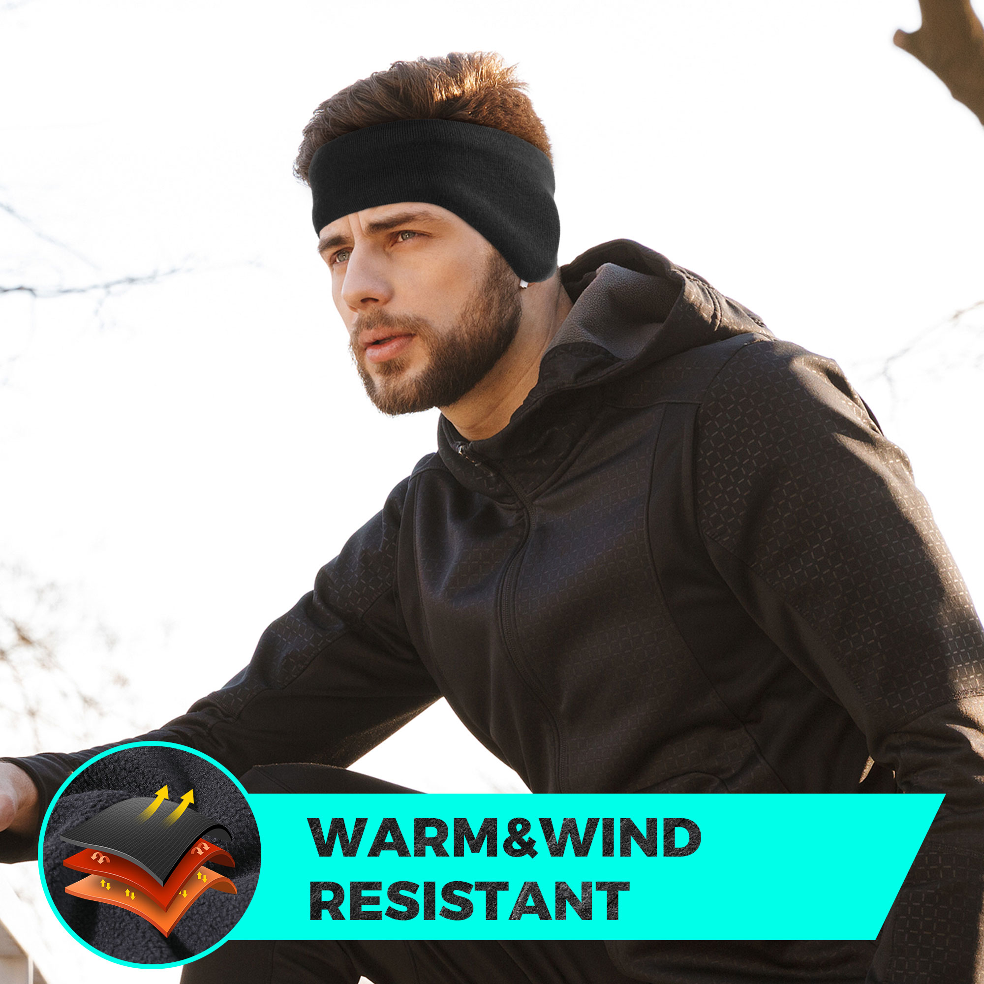 Winter Fleece Bandana Double-l - Winter Headband Fleece avis et prix
