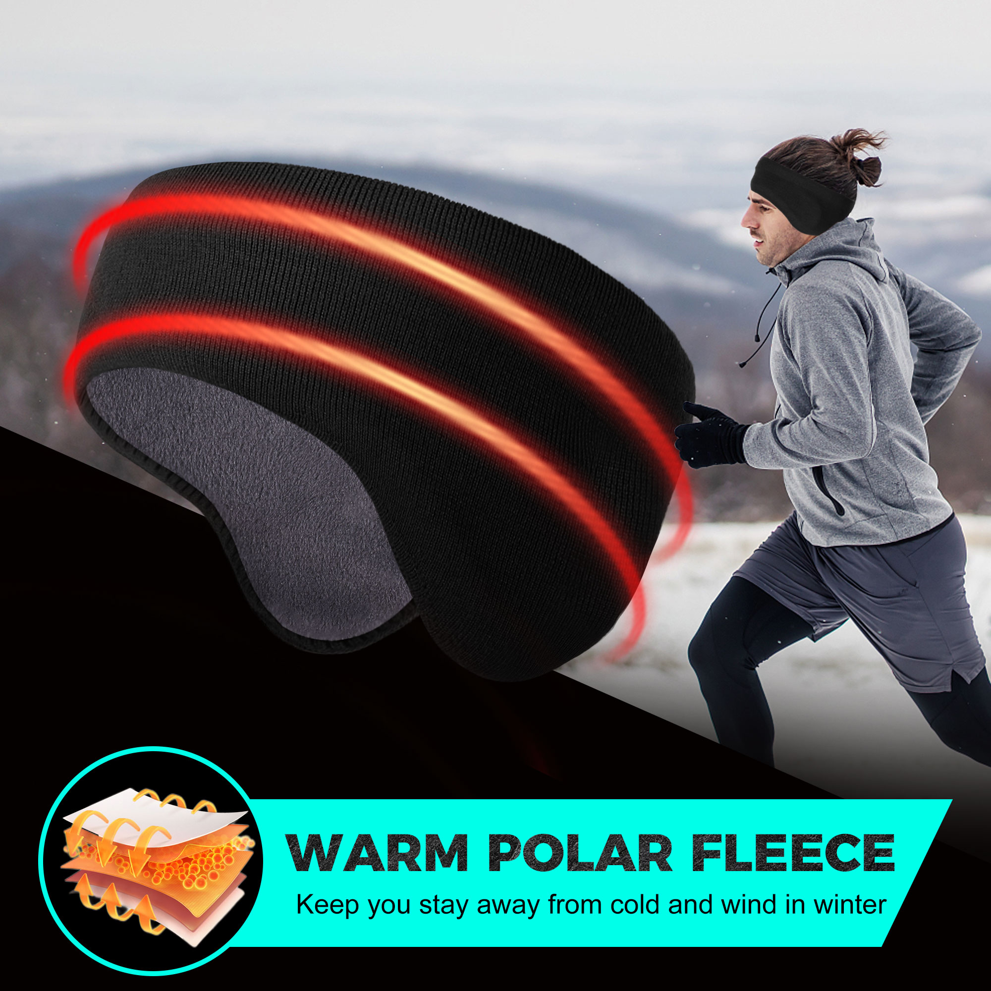 Winter Fleece Bandana Double-l - Winter Headband Fleece avis et prix