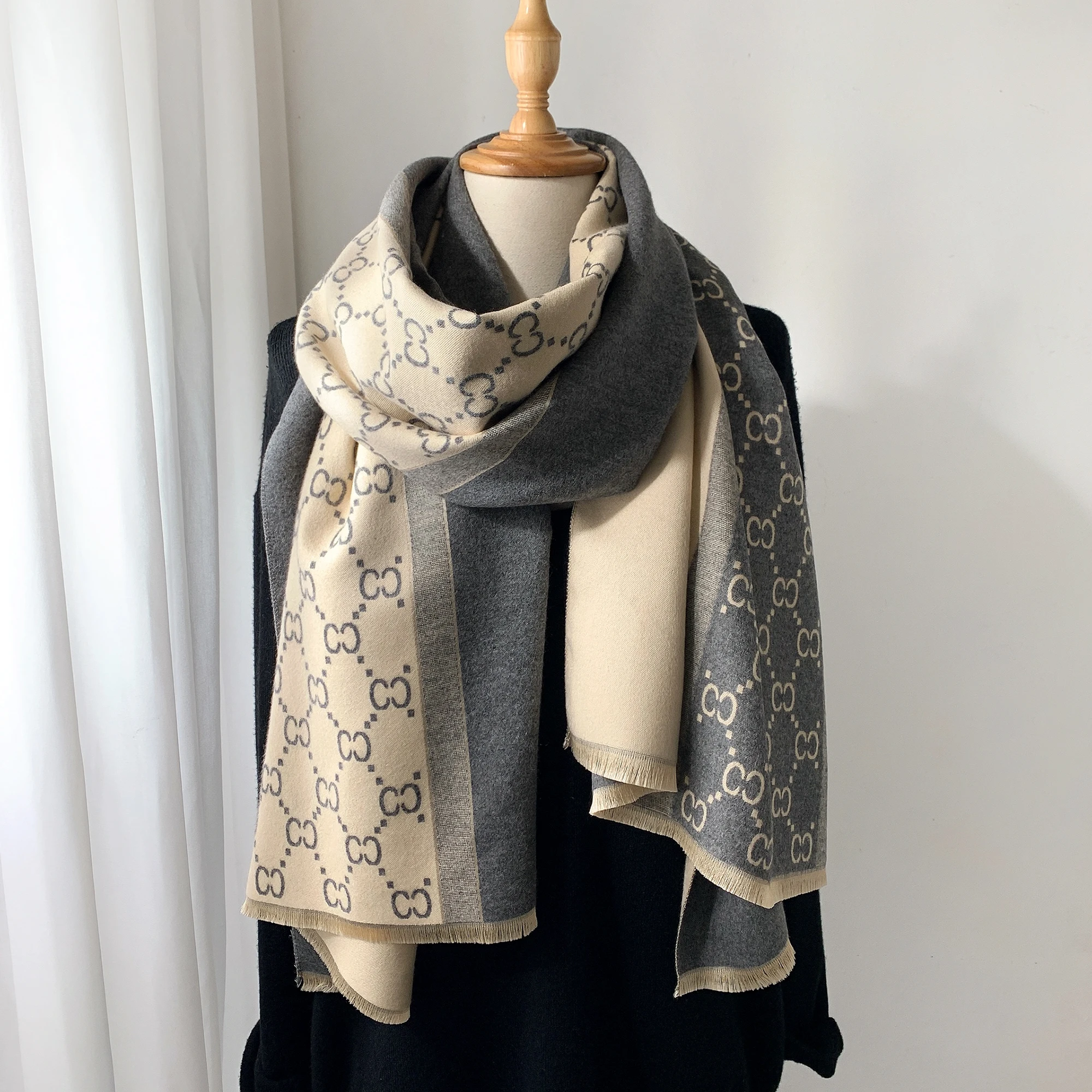 2025 Autumn and Winter New Eur - Wool Scarf Men avis et prix