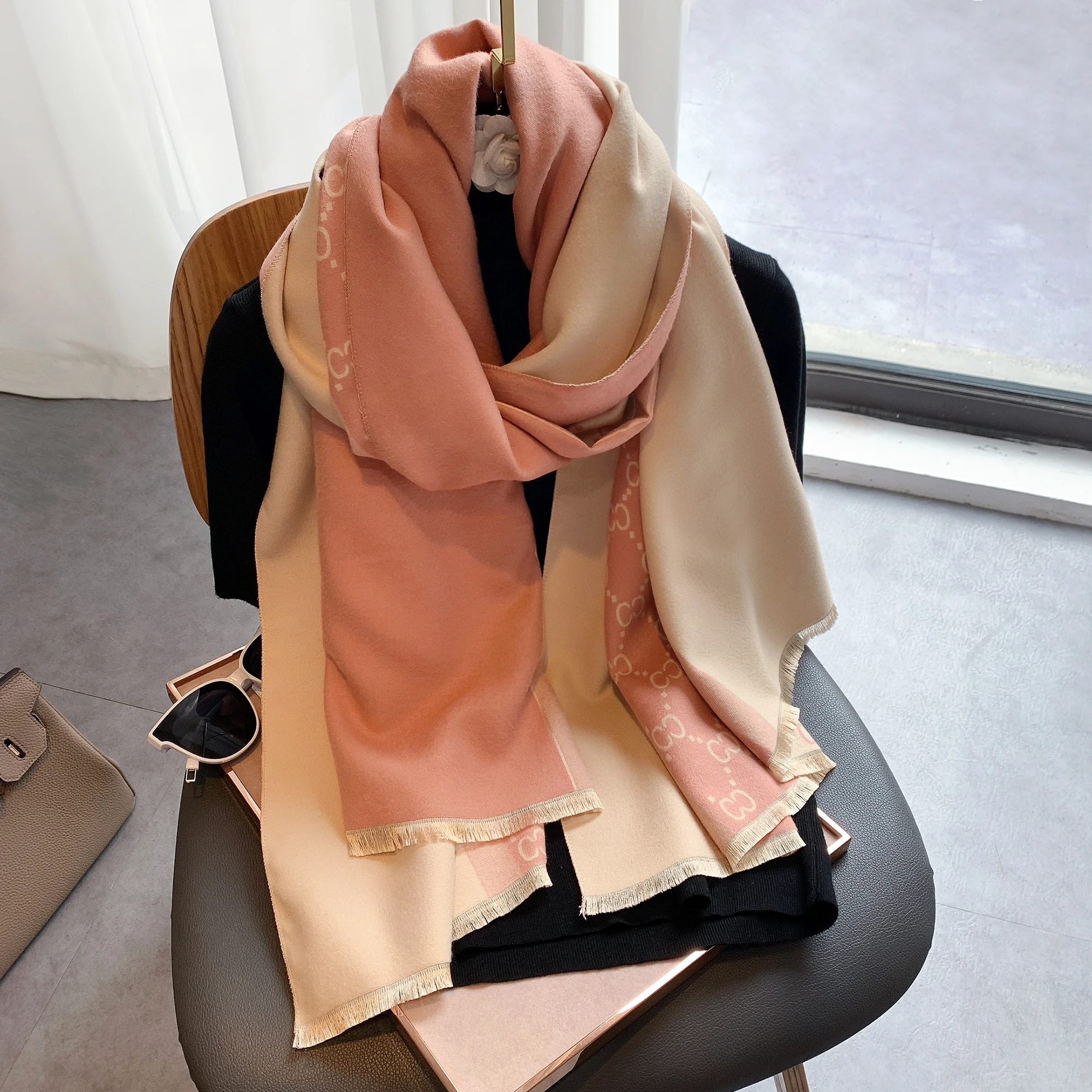 2025 Autumn and Winter New Eur - Wool Scarf Men avis et prix