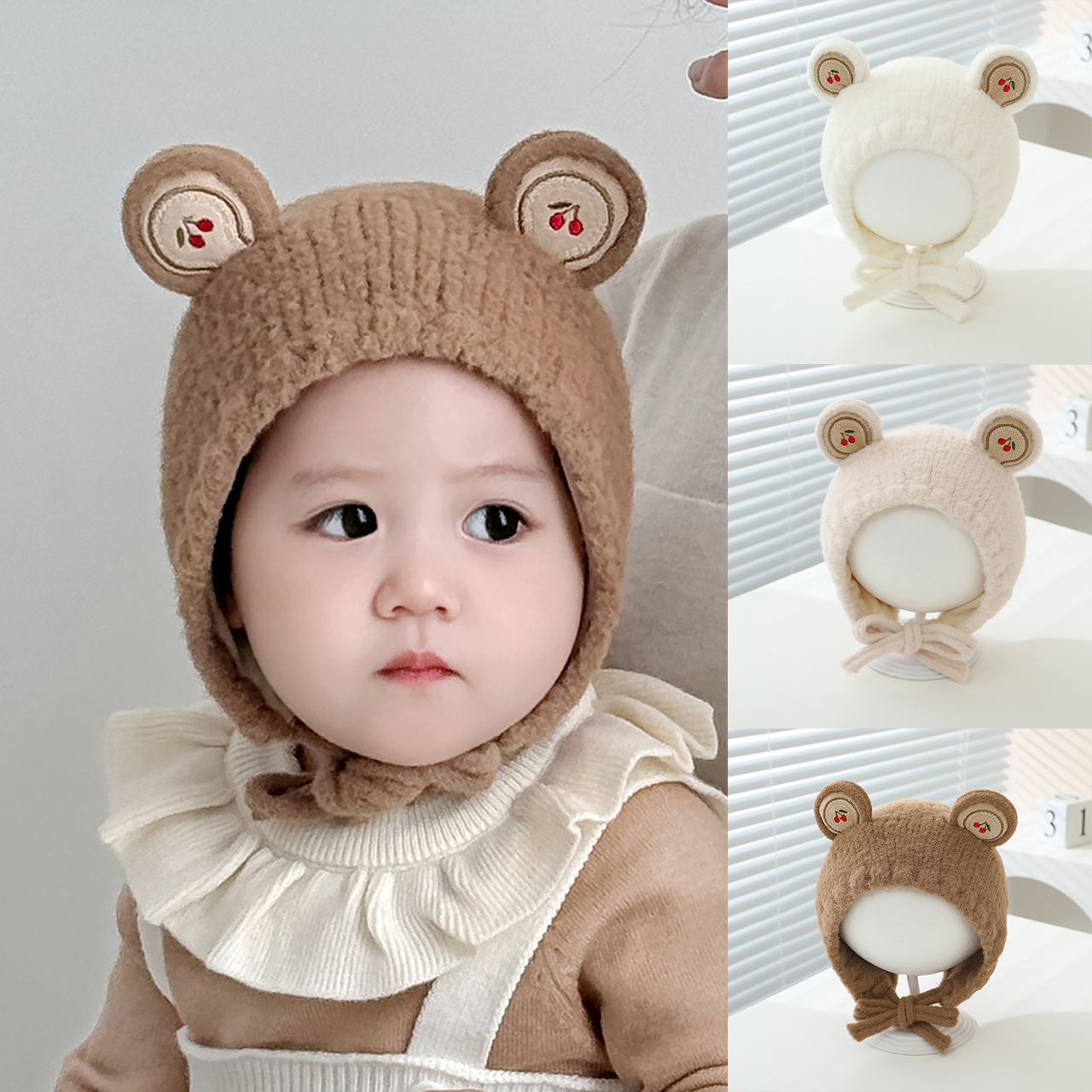 Autumn Winter Baby Knitted Hat - Knit Beanie Hat Warm avis et prix