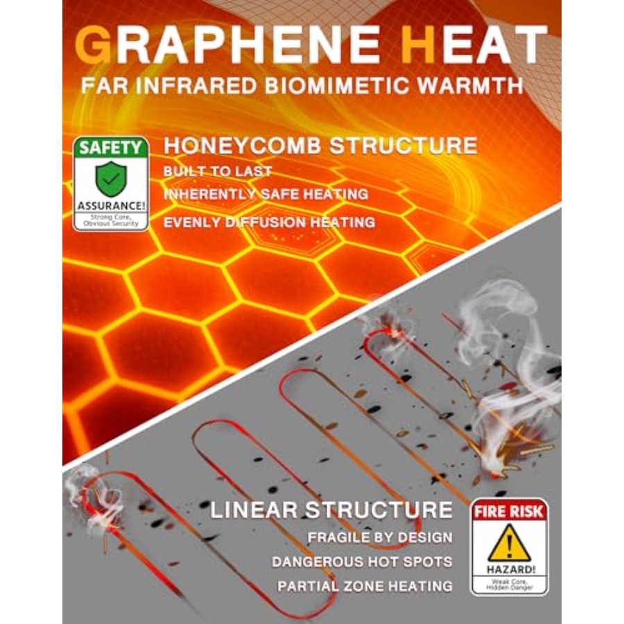 Wulcea Graphene Heated Vest Fo - Heated Vest Battery avis et prix