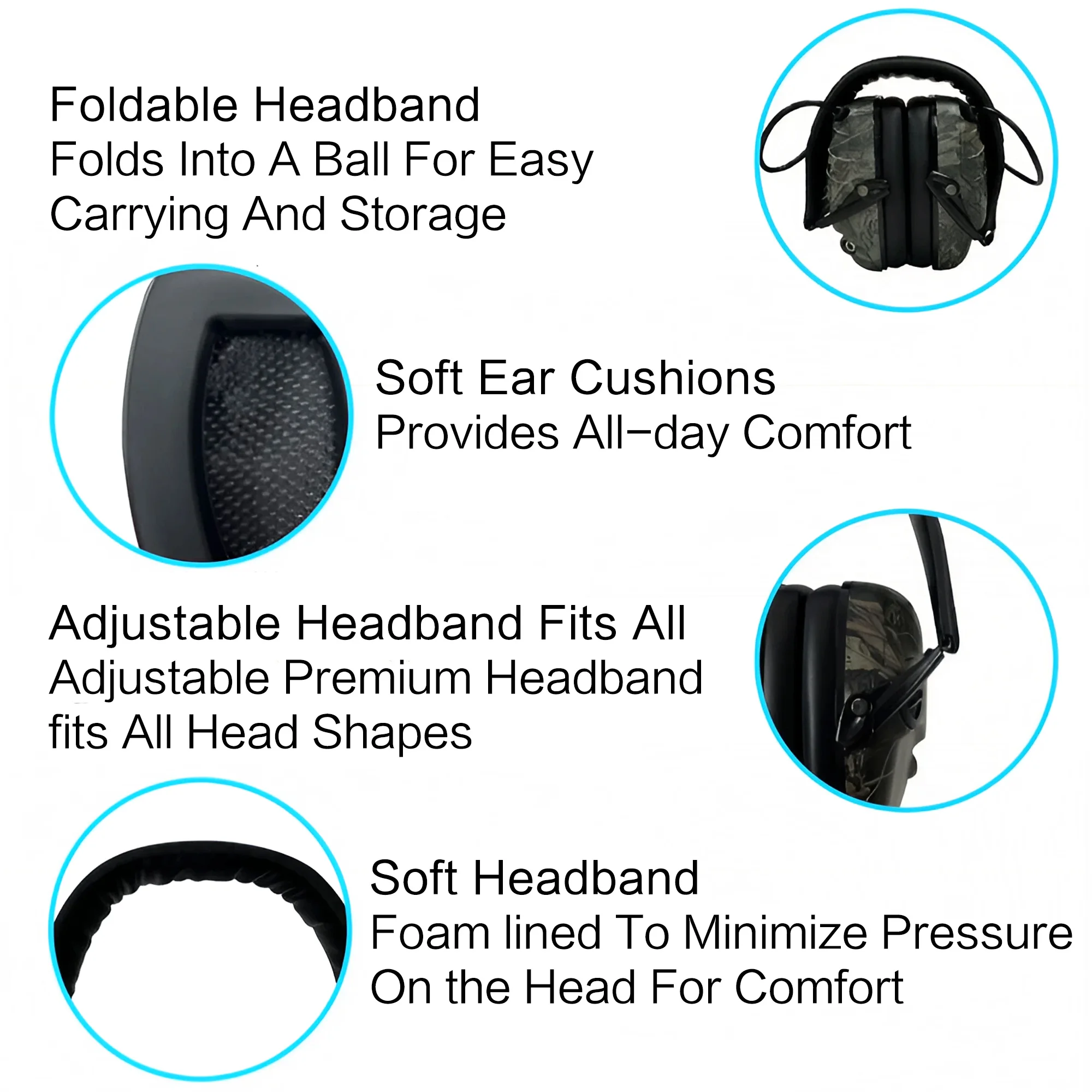 Outdoor Tactical Electronic Ea - Earmuffs Foldable avis et prix