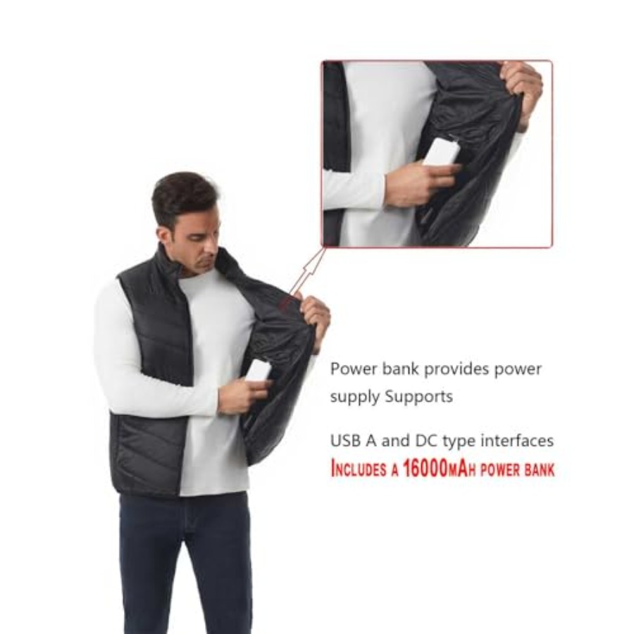 Heated Down Vest for and Wo wi - Heated Vest Battery avis et prix