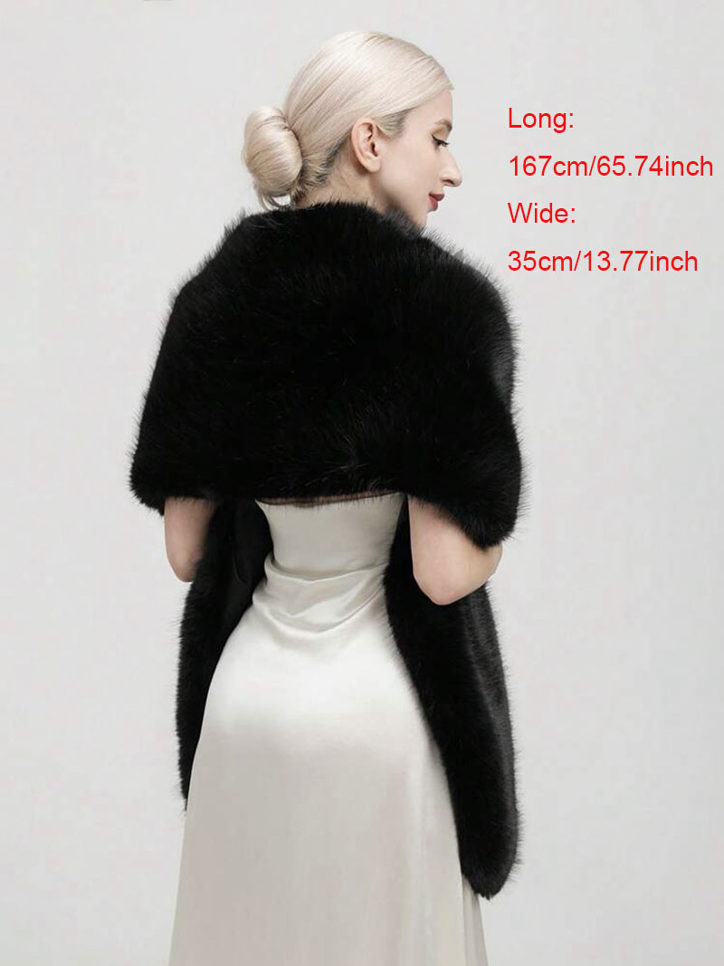 Fashion Luxury Faux Fox Fur Sh - Shawl Wrap Winter avis et prix