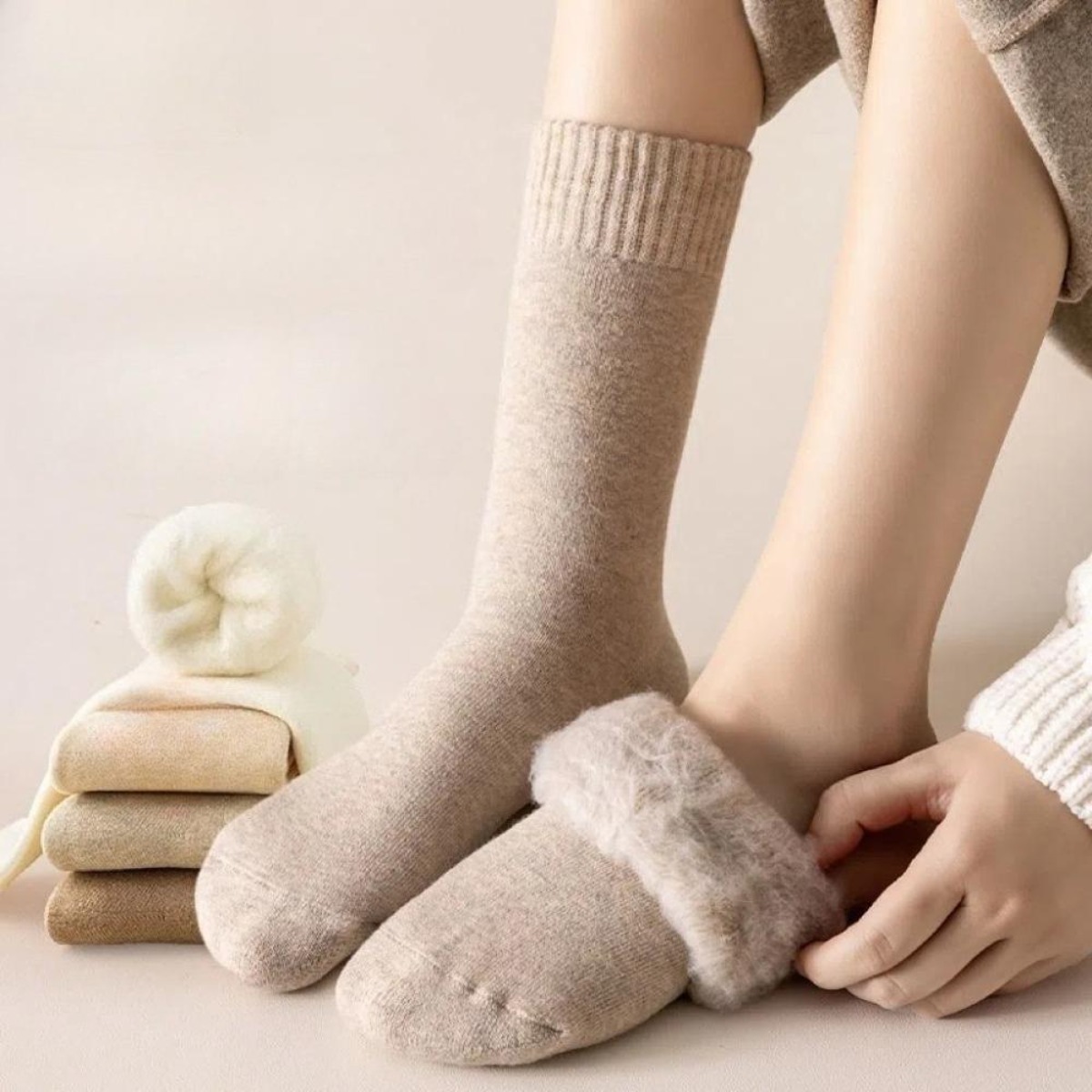 1 Pair Winter Warm Thermal Soc - Thermal Sock Wool avis et prix
