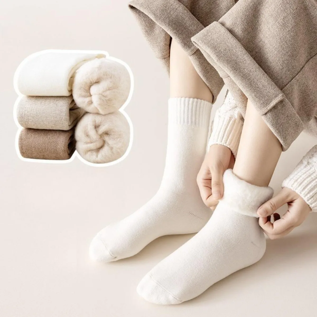 1 Pair Winter Warm Thermal Soc - Thermal Sock Wool avis et prix