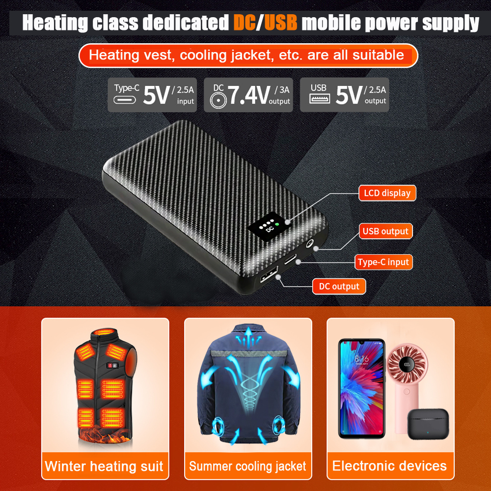 Ranwomen 30000/40000mAh Powerb - Heated Vest Battery avis et prix