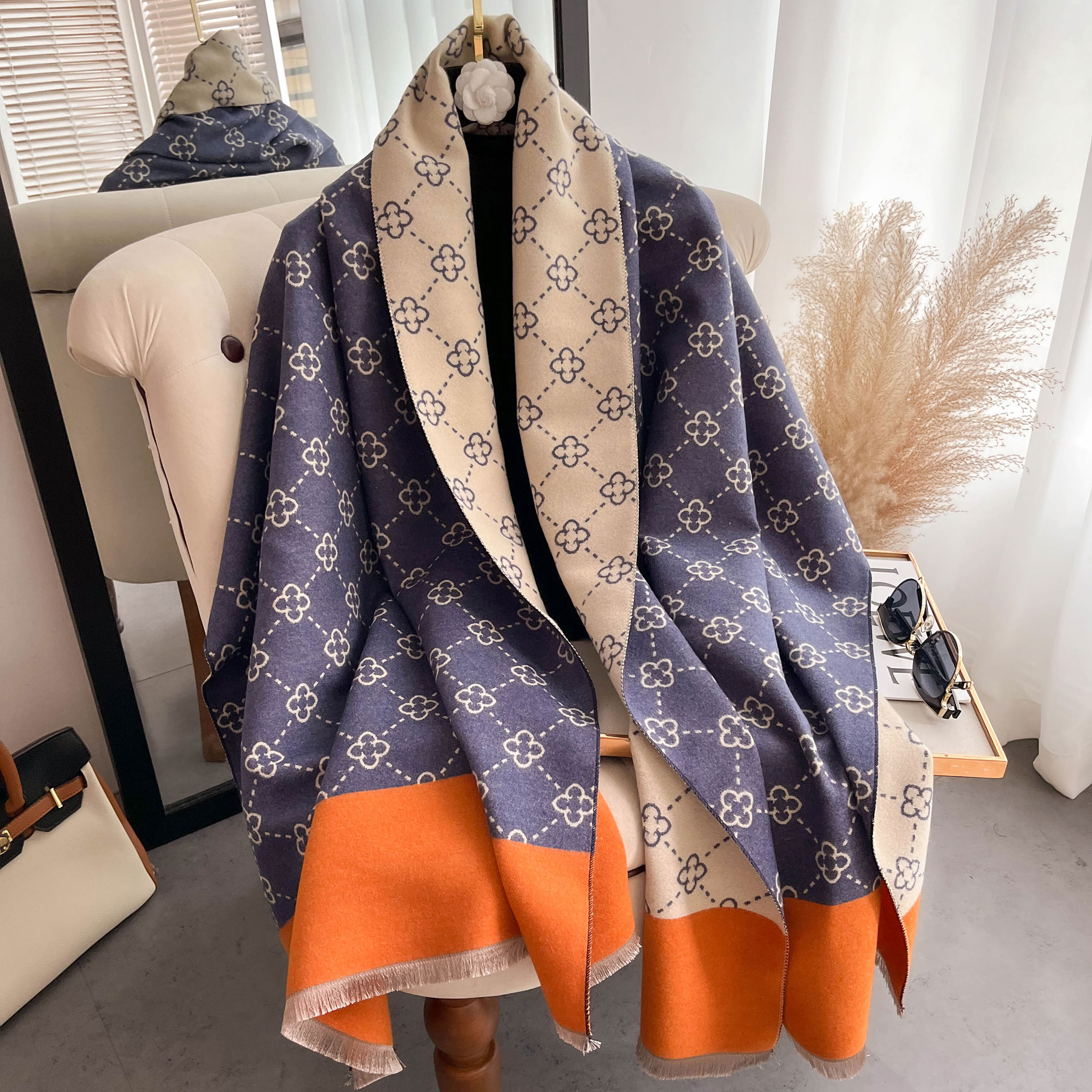 NEW Luxury Winter Thick Warm S - Wool Scarf Men avis et prix