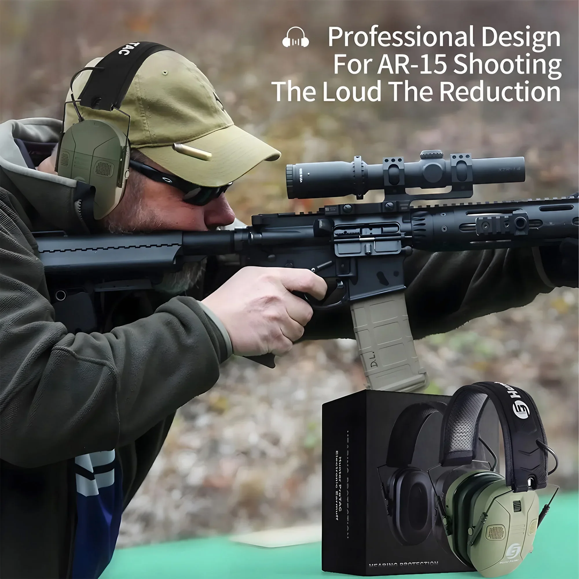 Foldable Tactical Electronic E - Earmuffs Foldable avis et prix