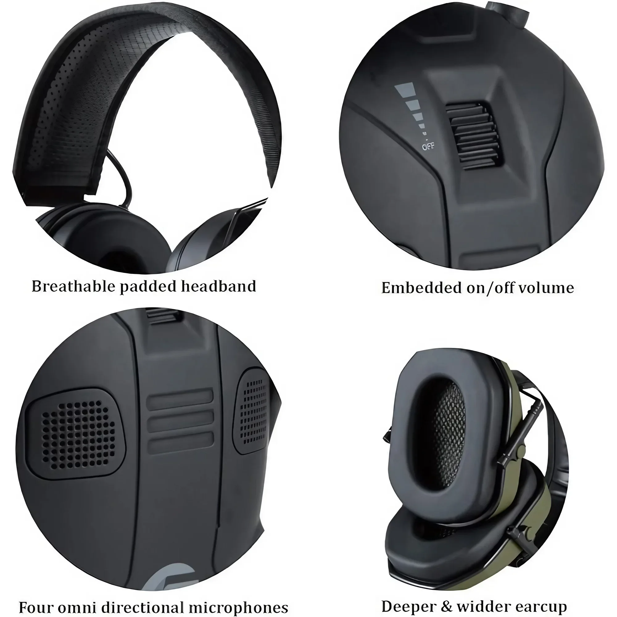 Foldable Tactical Electronic E - Earmuffs Foldable avis et prix
