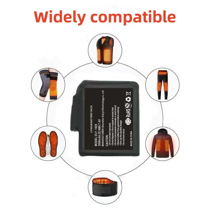 New High-quality7.4 V, 5000mAh - Heated Vest Battery avis et prix