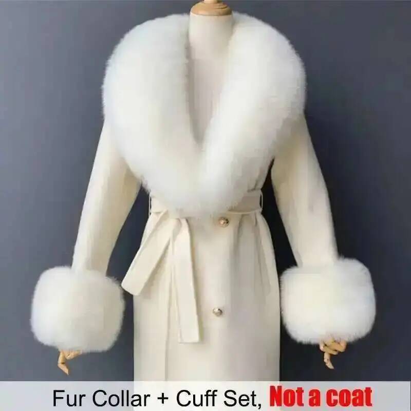 Real Fur Collar And Cuffs Set  - Shawl Wrap Winter avis et prix