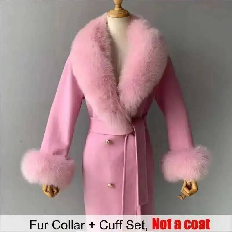 Real Fur Collar And Cuffs Set  - Shawl Wrap Winter avis et prix