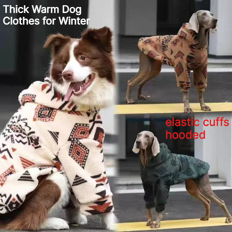 Winter Warm Hooded Dog Coat Sh - Sherpa Hoodie Fleece avis et prix