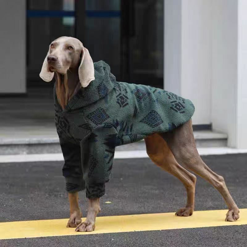 Winter Warm Hooded Dog Coat Sh - Sherpa Hoodie Fleece avis et prix