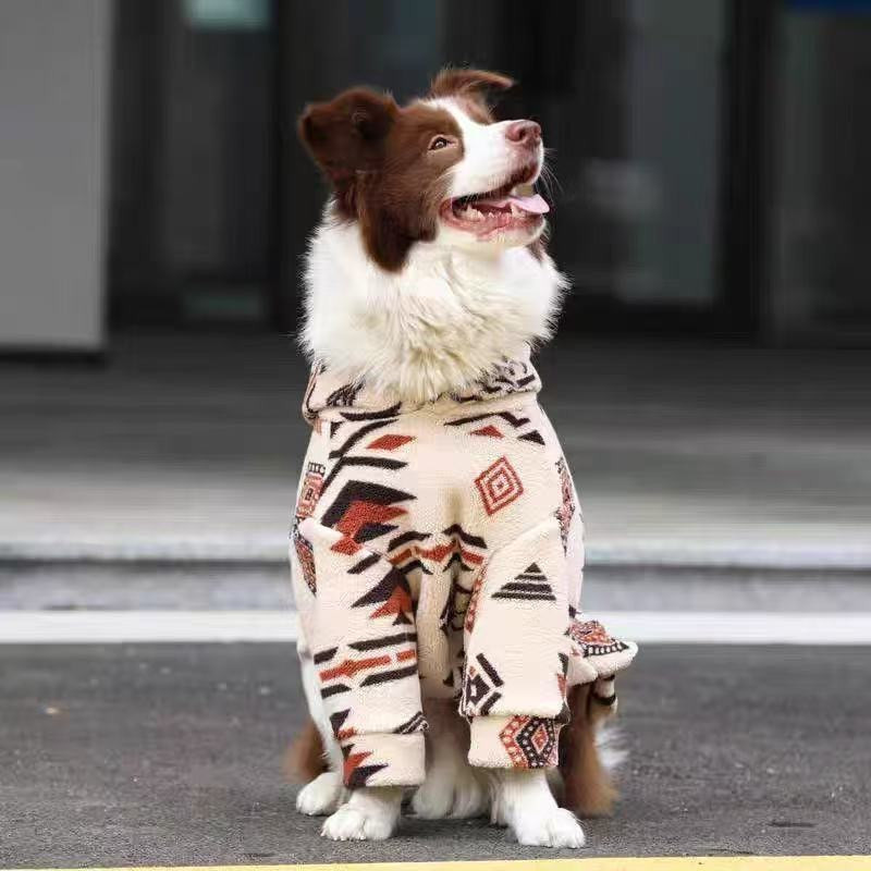 Winter Warm Hooded Dog Coat Sh - Sherpa Hoodie Fleece avis et prix