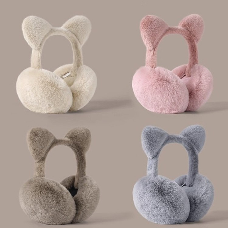 Cat ears foldable earmuffs plu - Earmuffs Foldable avis et prix