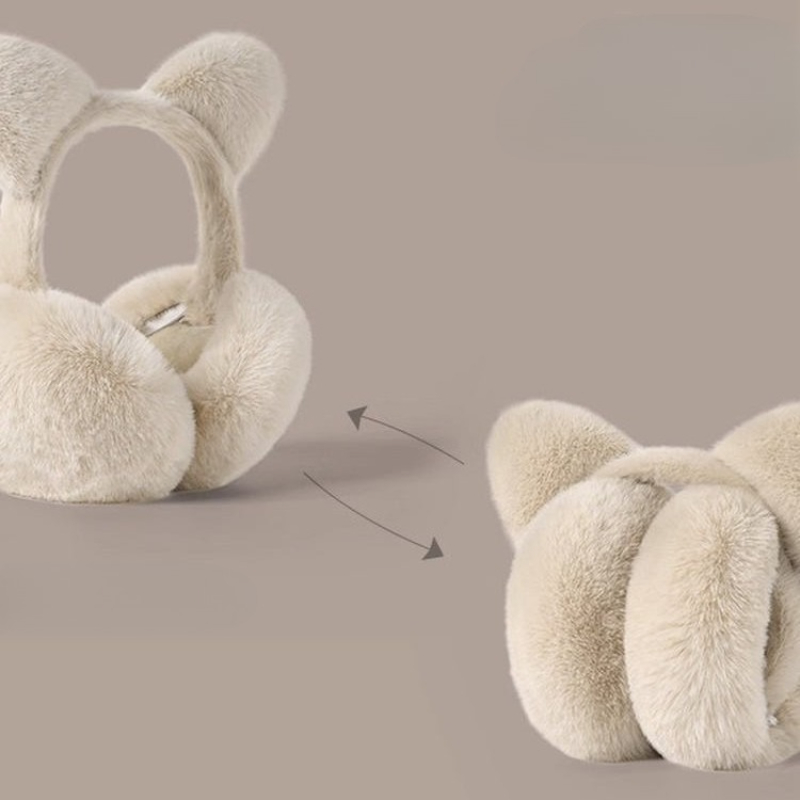 Cat ears foldable earmuffs plu - Earmuffs Foldable avis et prix