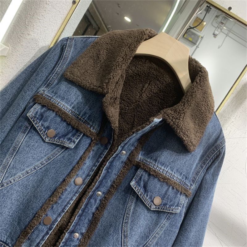 Thickened Denim Winter Coat Co - Down Jacket Packable avis et prix