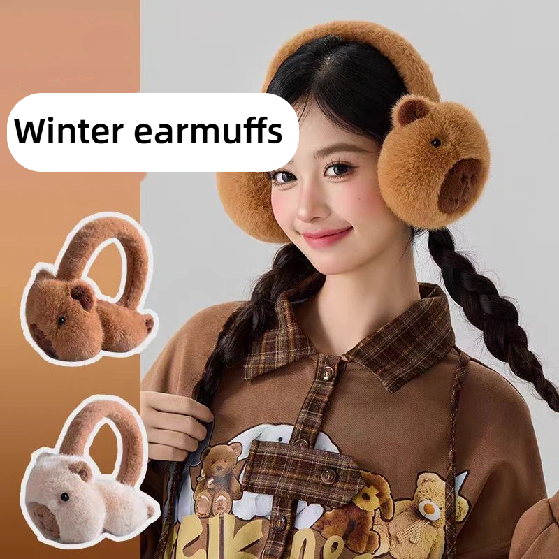Cute Capibala Earmuffs Cartoon - Earmuffs Foldable avis et prix