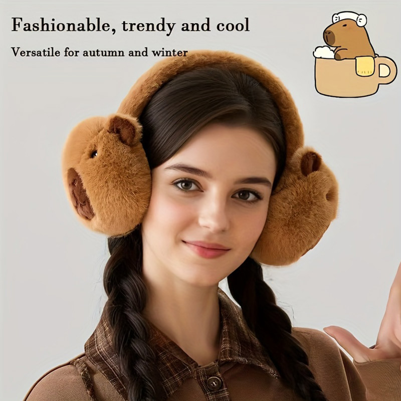 Cute Capibala Earmuffs Cartoon - Earmuffs Foldable avis et prix