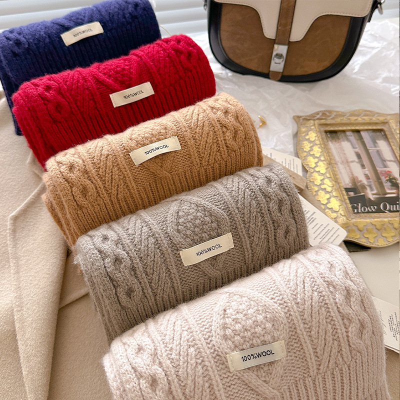 Luxury 100% Wool Scarf Women M - Shawl Wrap Winter avis et prix