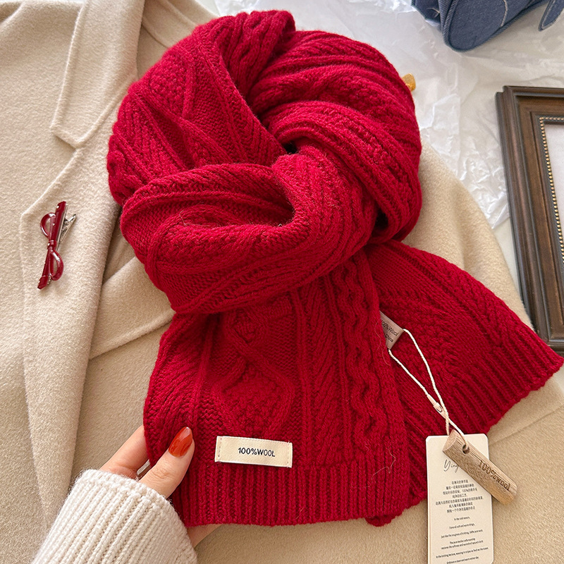 Luxury 100% Wool Scarf Women M - Shawl Wrap Winter avis et prix