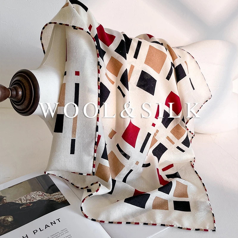 30% Silk 70% Wool Women's Scar - Wool Scarf Men avis et prix