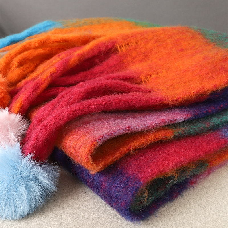 Luxury Plaid Scarf Winter Warm - Cashmere Pashmina Wrap avis et prix