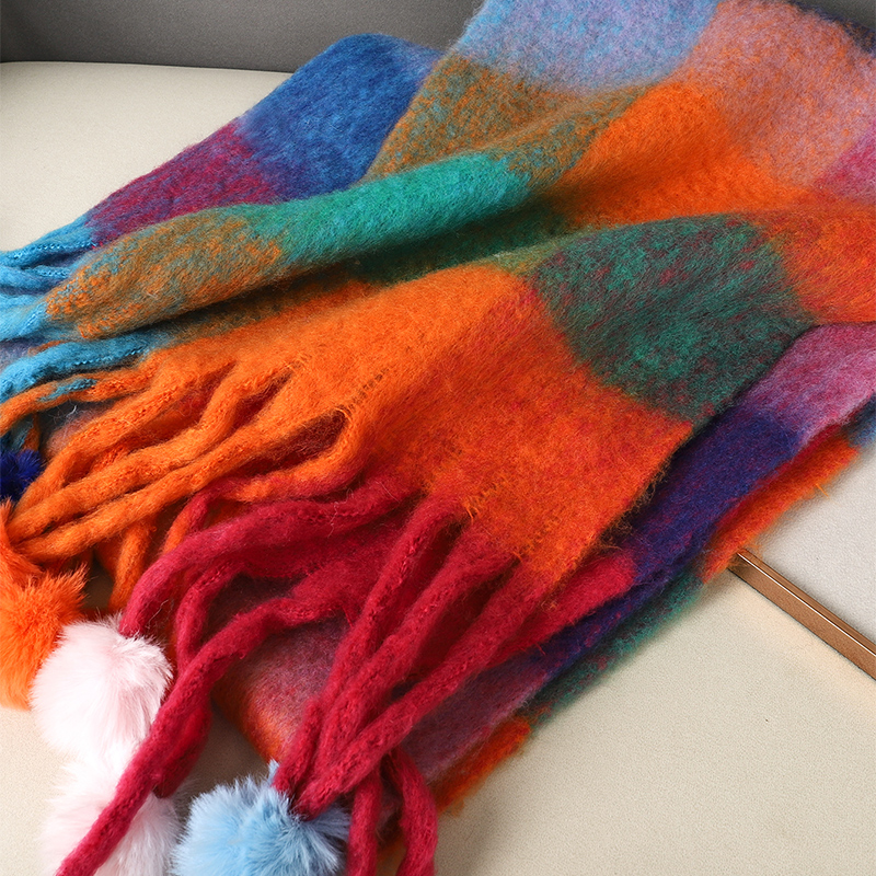 Luxury Plaid Scarf Winter Warm - Cashmere Pashmina Wrap avis et prix