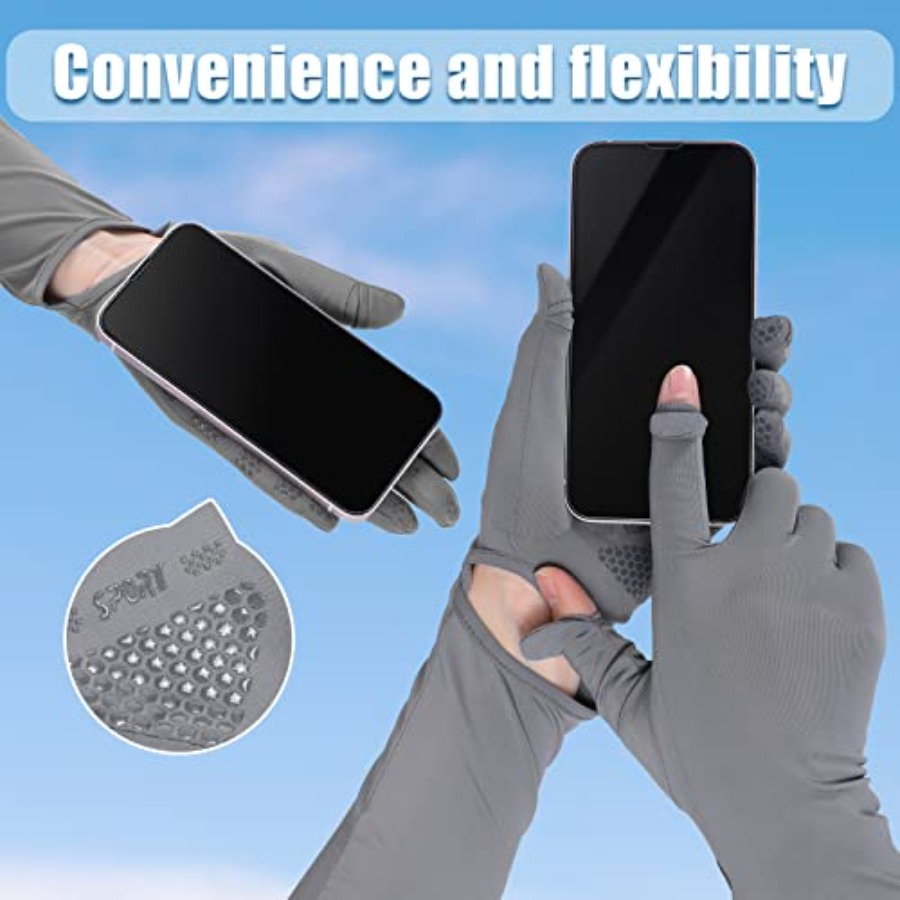 2 Pairs Women UV Long Sun Prot - Touch Screen Gloves avis et prix