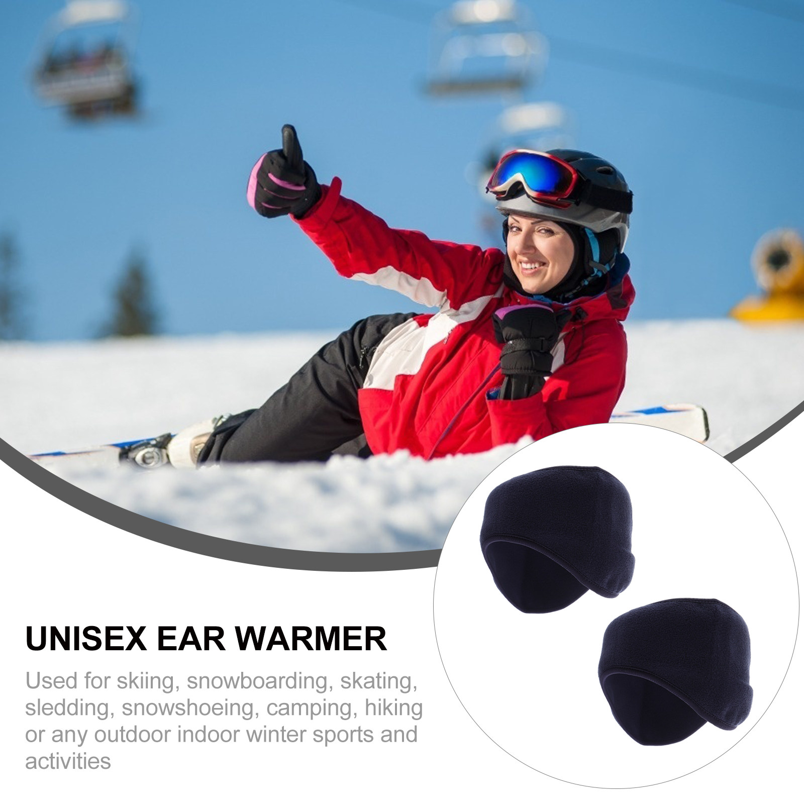 2Pcs Lightweight Stretchable P - Fleece Ear Warmer Band avis et prix