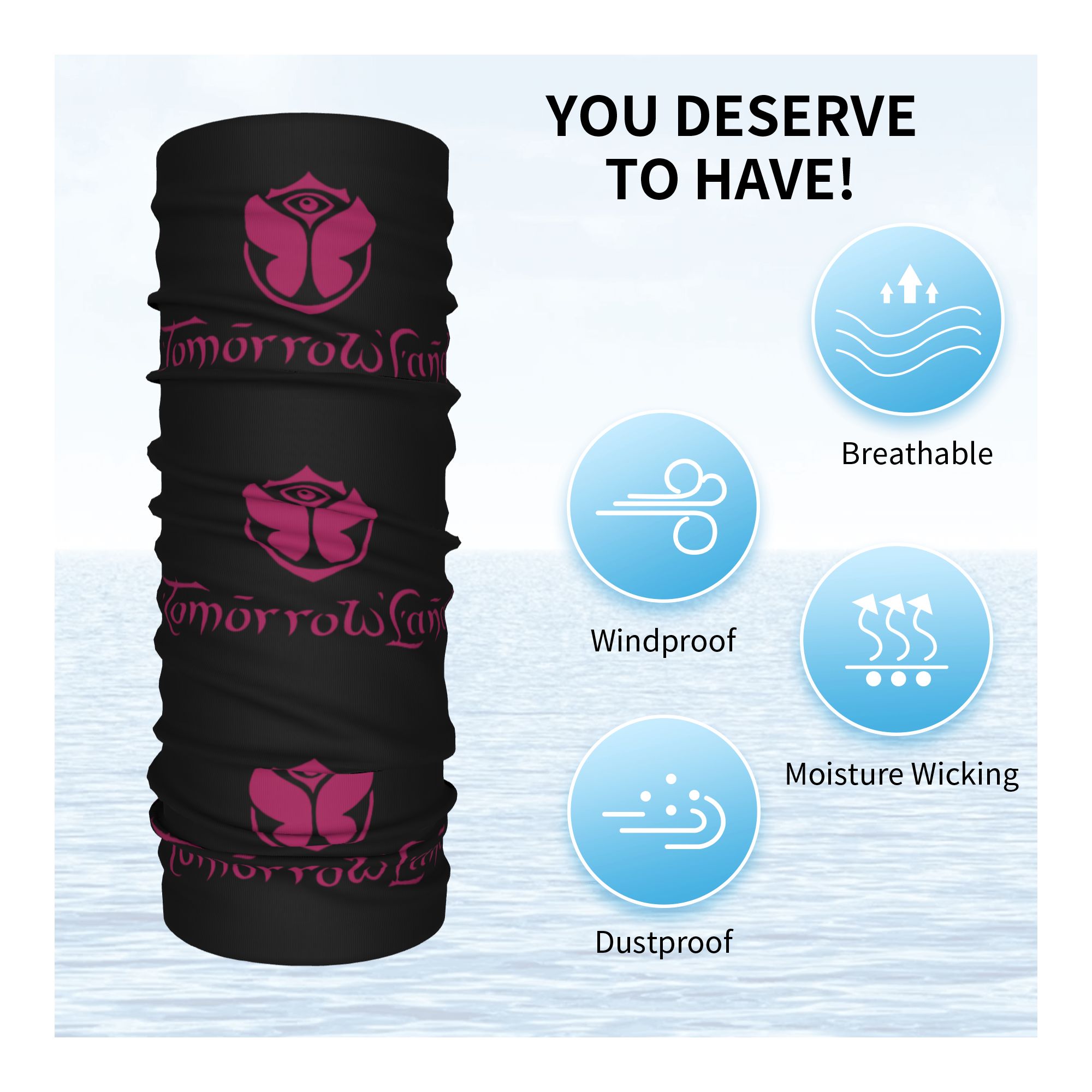 Custom Tomorrowland Neck Gaite - Neck Gaiter Fleece avis et prix